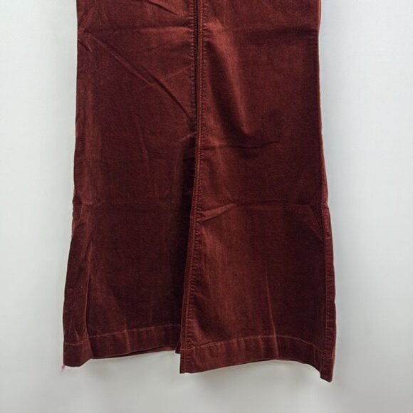 NWT Anthropologie Pilcro Corduroy Velvet Pull-On High Rise Wide Trouser Pant 25 - Picture 4 of 8